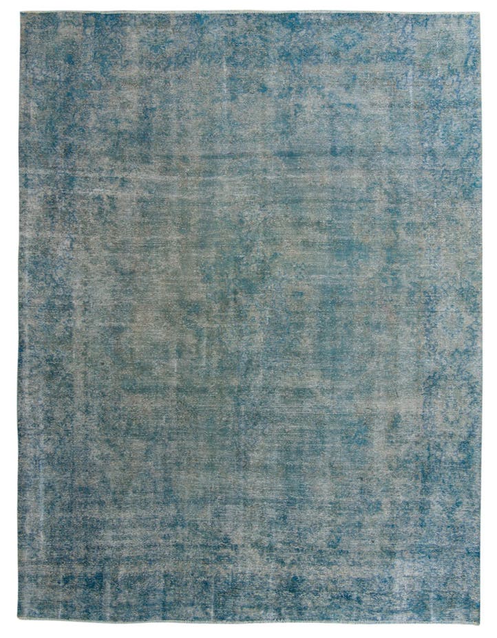  9' 3 x 12' 8  Hand Knotted Ultra Vintage Persian W...