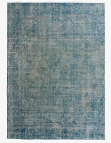 9' 3 x 12' 8 Hand Knotted Ultra Vintage Persian Wool Rug