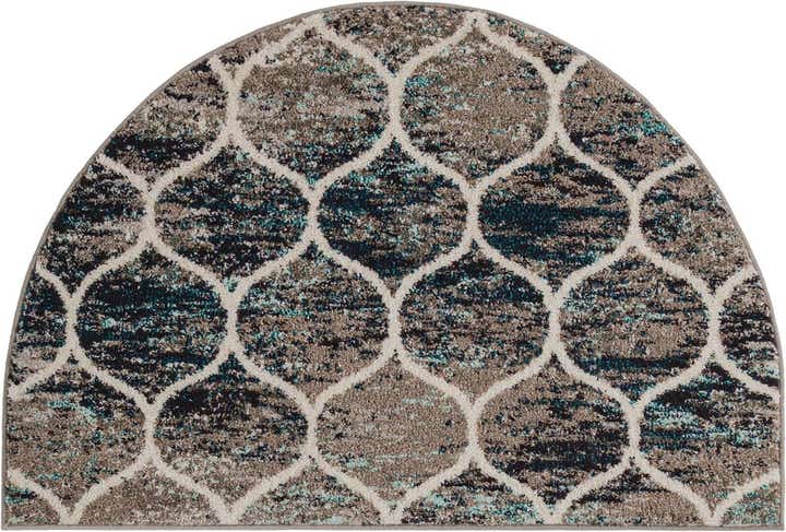 2' 7 x 4' Lattice Frieze Hearth Rug