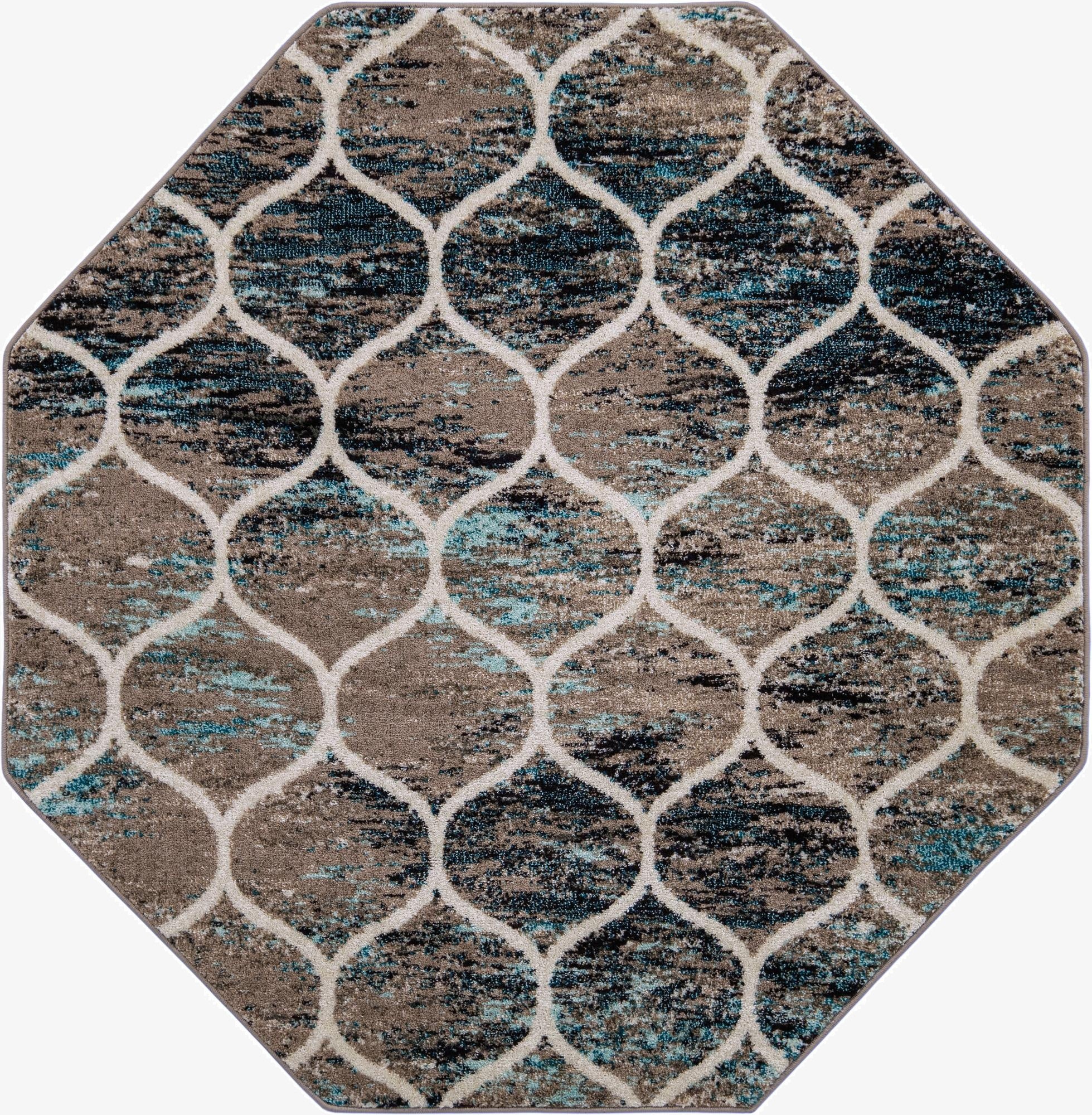 Primary image 6' x 6' Trellis Frieze Octagon Rug