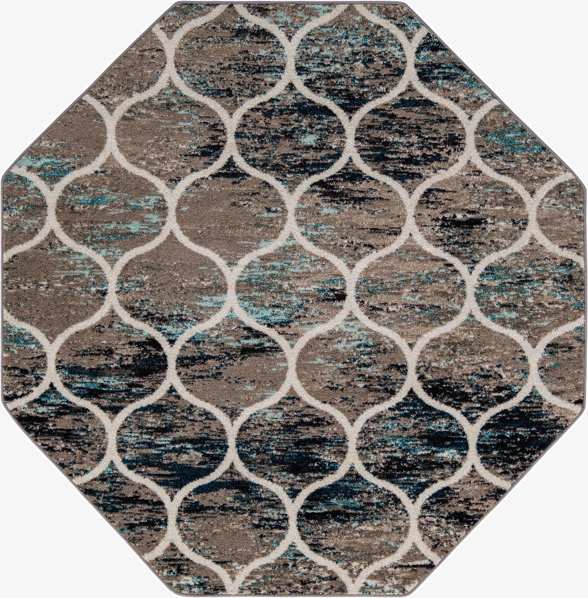 7' x 7' Trellis Frieze Octagon Rug