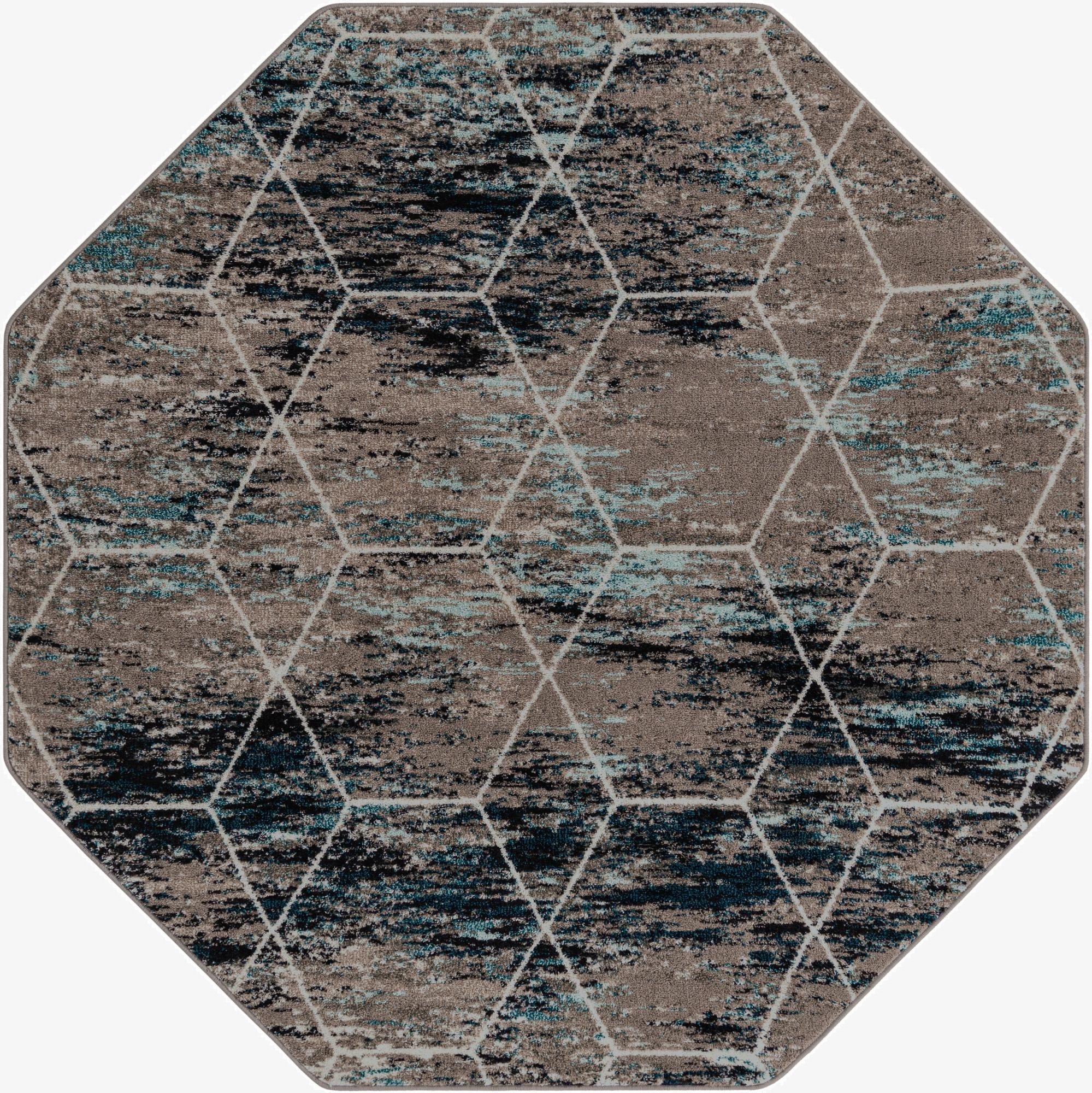 Primary image 7' x 7' Trellis Frieze Octagon Rug