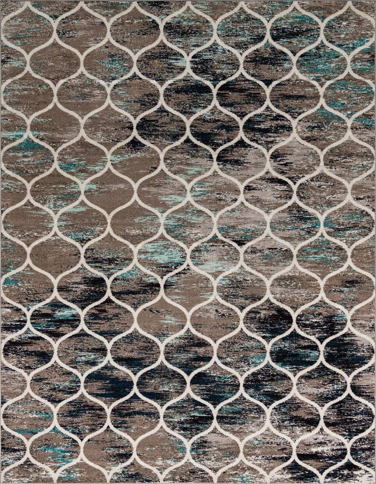 Detail image of 10' x 14' Lattice Frieze Rug