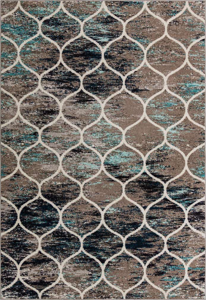 7' x 10' Lattice Frieze Rug