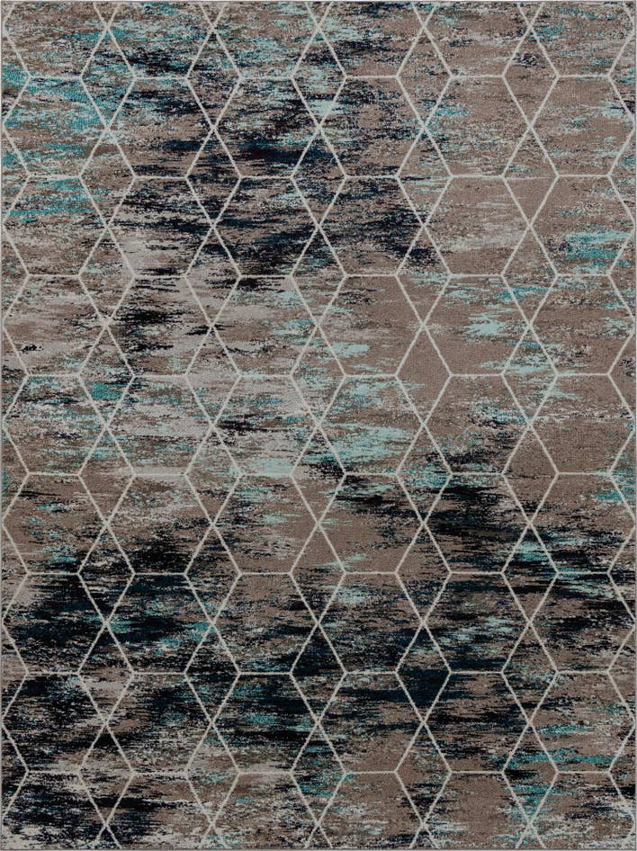 Detail image of 10' x 13' Lattice Frieze Rug