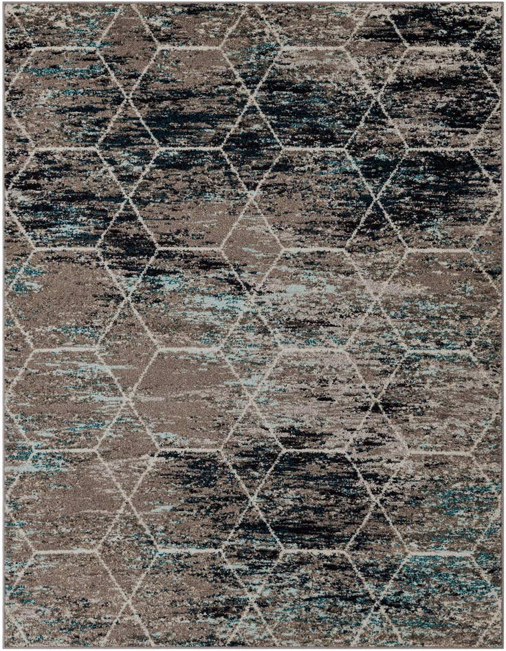 Detail image of 5' 3 x 8' Trellis Frieze Rug