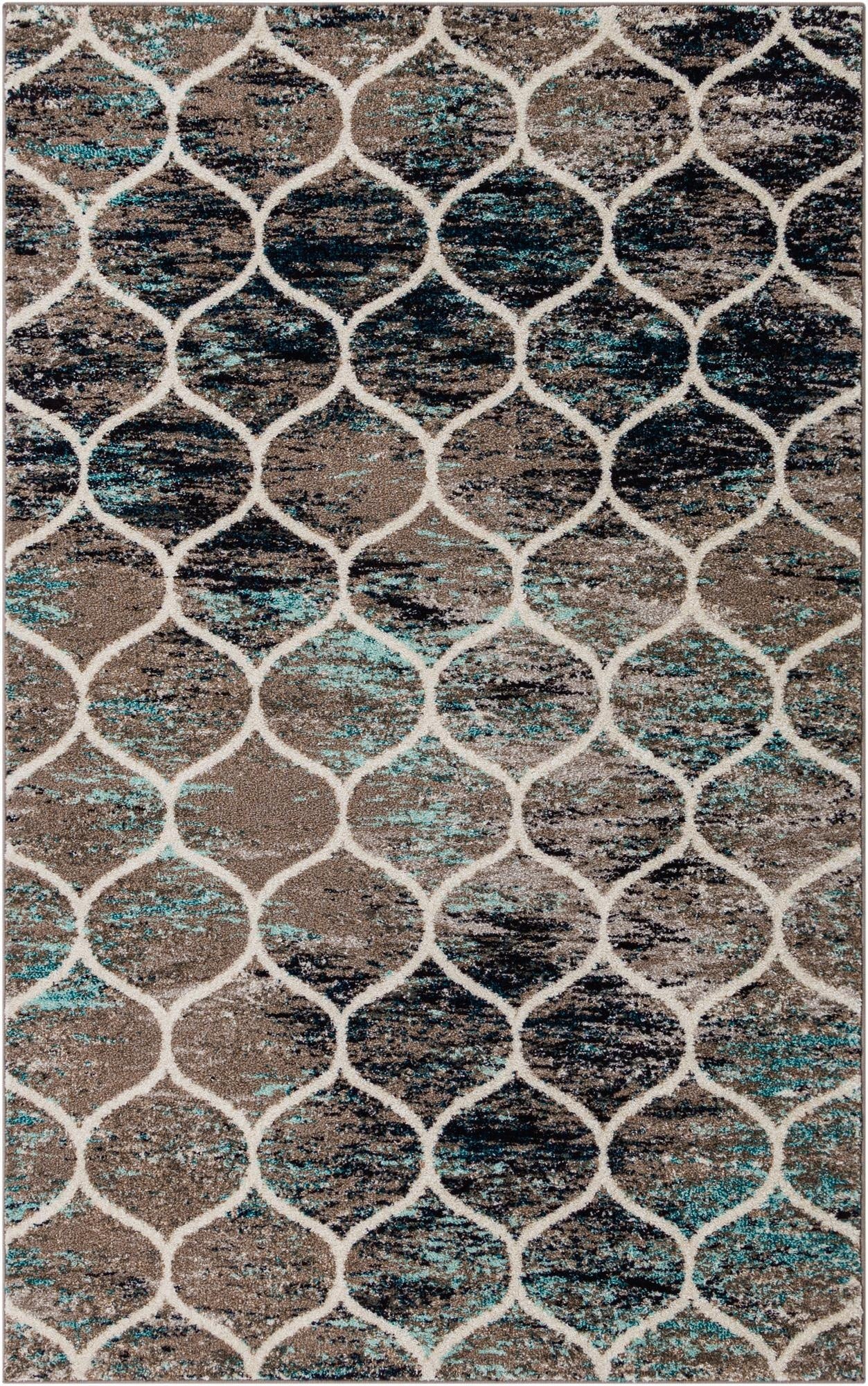 Primary image 5' 3 x 8' Trellis Frieze Rug