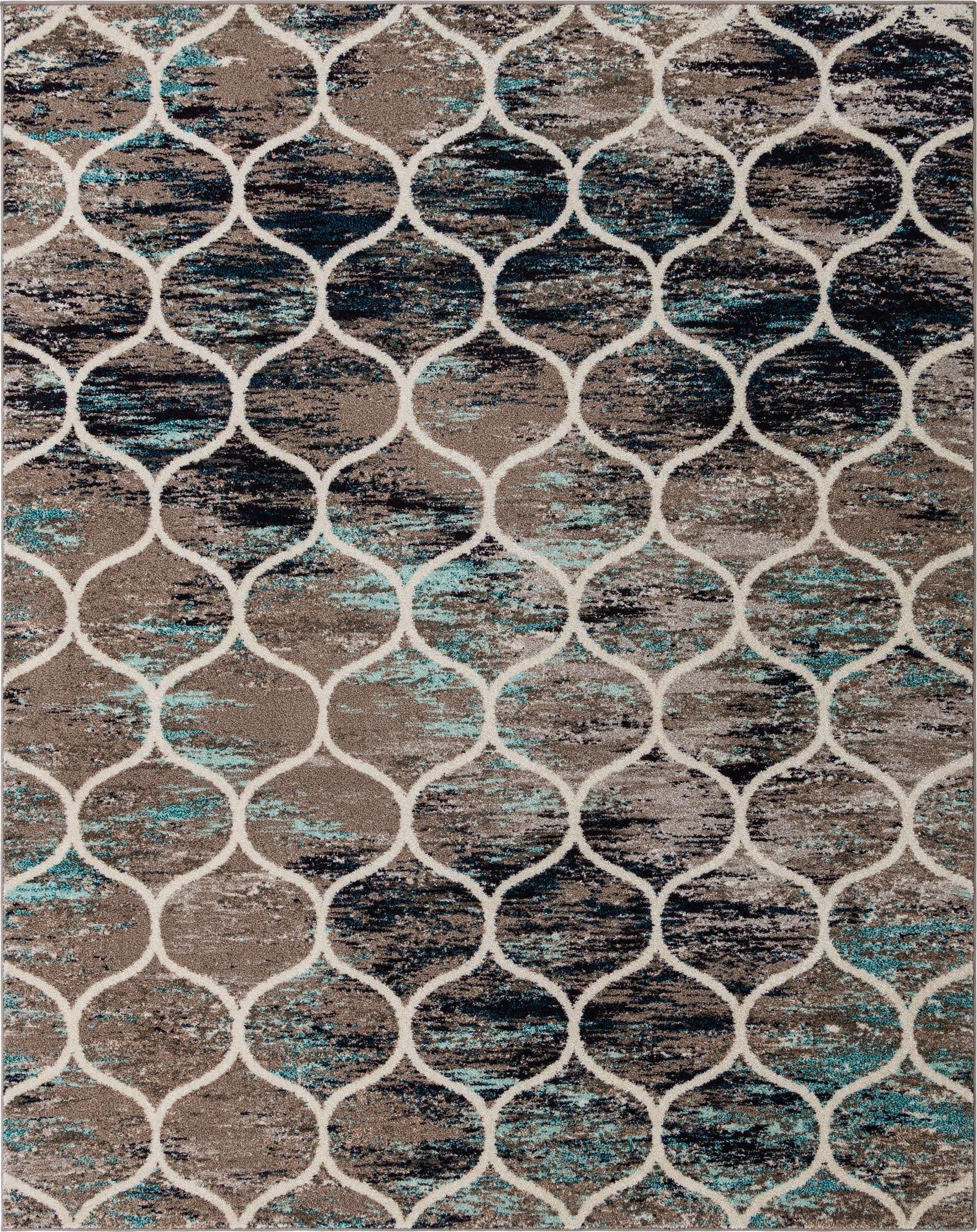 Primary image 7' 10 x 10' Trellis Frieze Rug