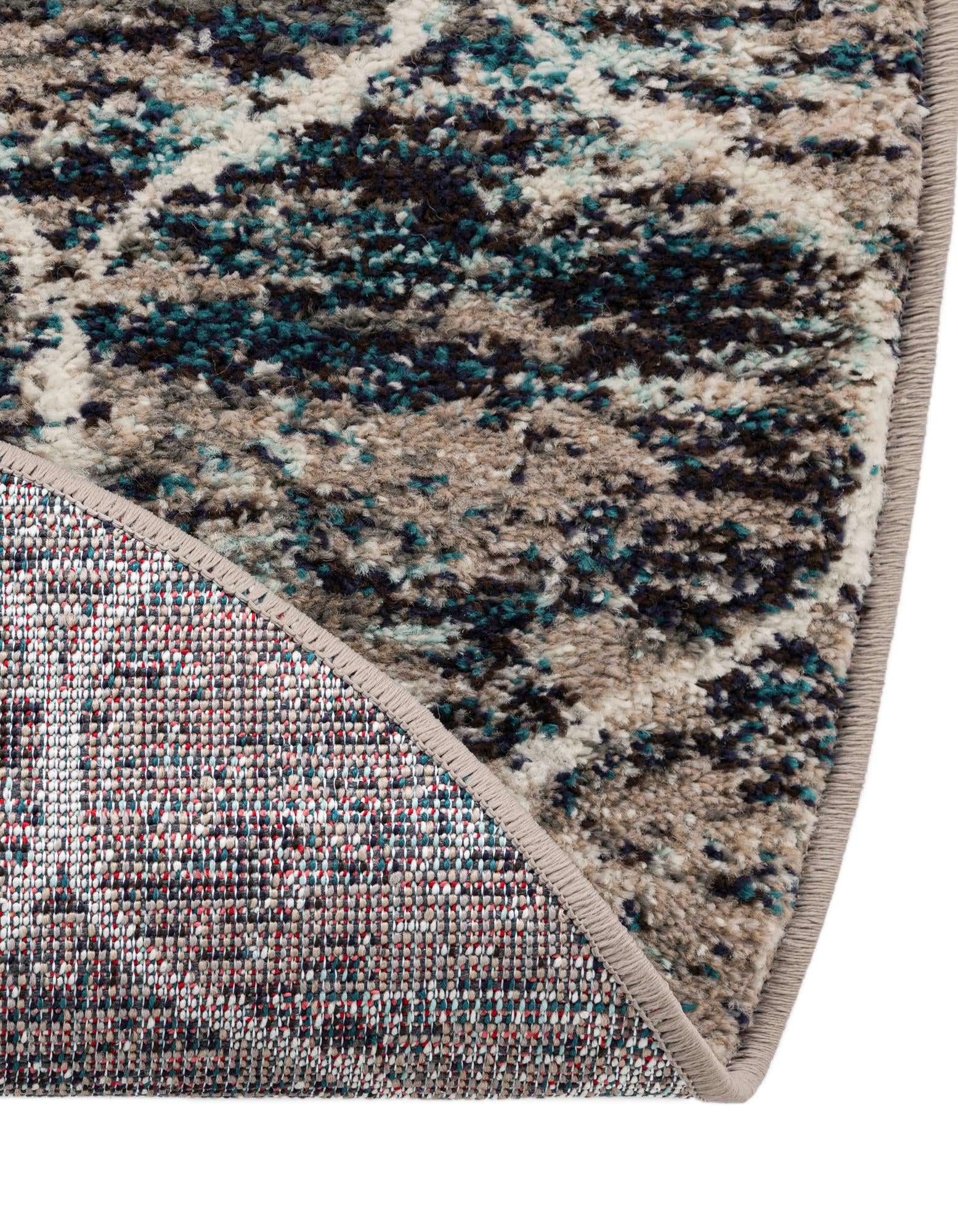 7' 10 x 7' 10 Lattice Frieze Round Rug