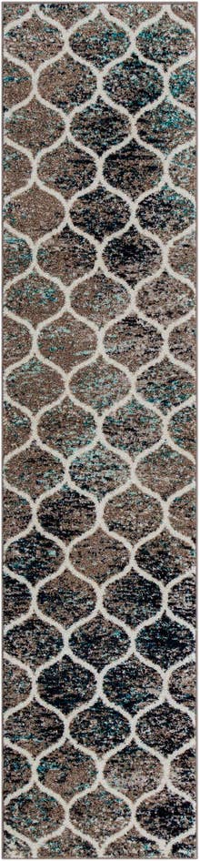 Detail image of 2' x 8' 8 Lattice Frieze Runner Rug