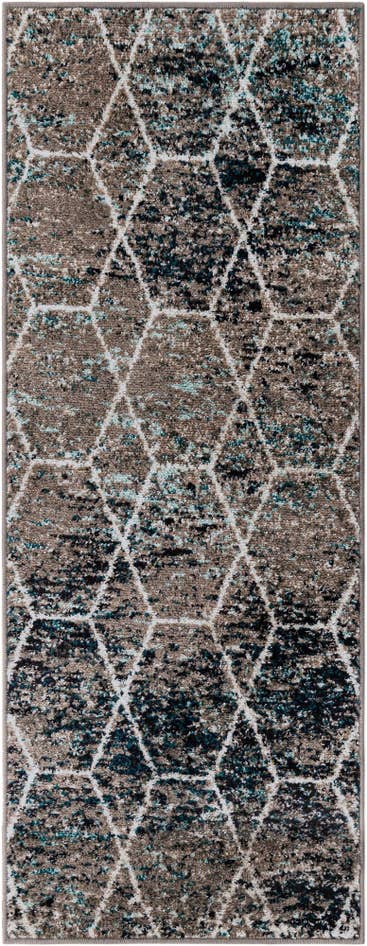 Detail image of 2' x 5' Lattice Frieze Runner Rug