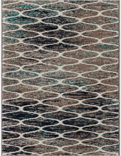 Detail image of 2' 7 x 11' Lattice Frieze Runner Rug