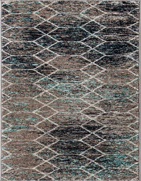 Detail image of 2' x 8' 8 Trellis Frieze Runner Rug