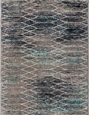 Detail image of 2' 7 x 11' Trellis Frieze Runner Rug