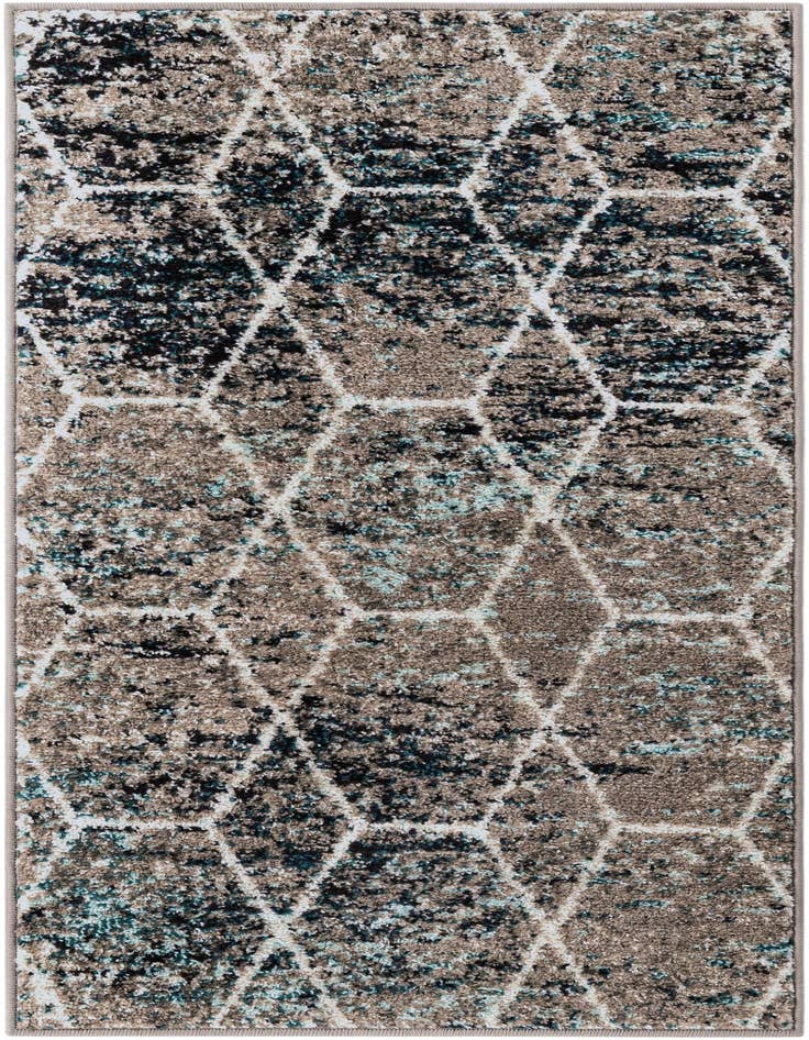 Detail image of 2' x 4' Trellis Frieze Runner Rug