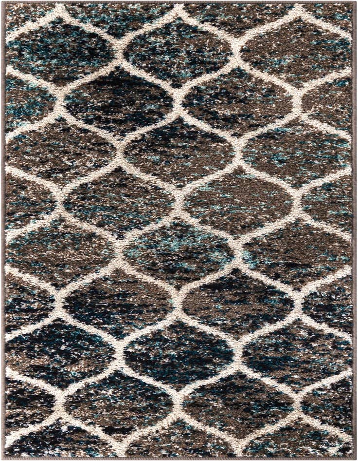 Detail image of 2' x 4' Trellis Frieze Runner Rug