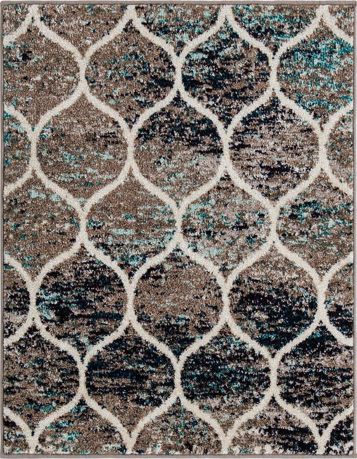 Detail image of 3' x 3' Lattice Frieze Square Rug