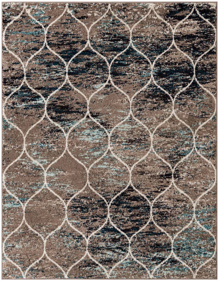 Detail image of 6' x 6' Trellis Frieze Square Rug