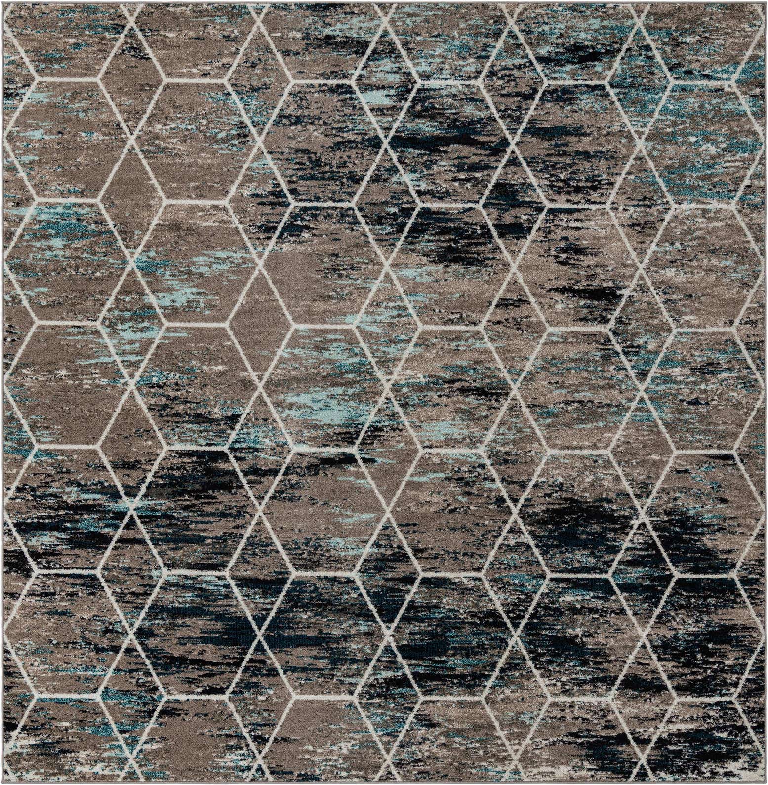 10' x 10' Trellis Frieze Square Rug