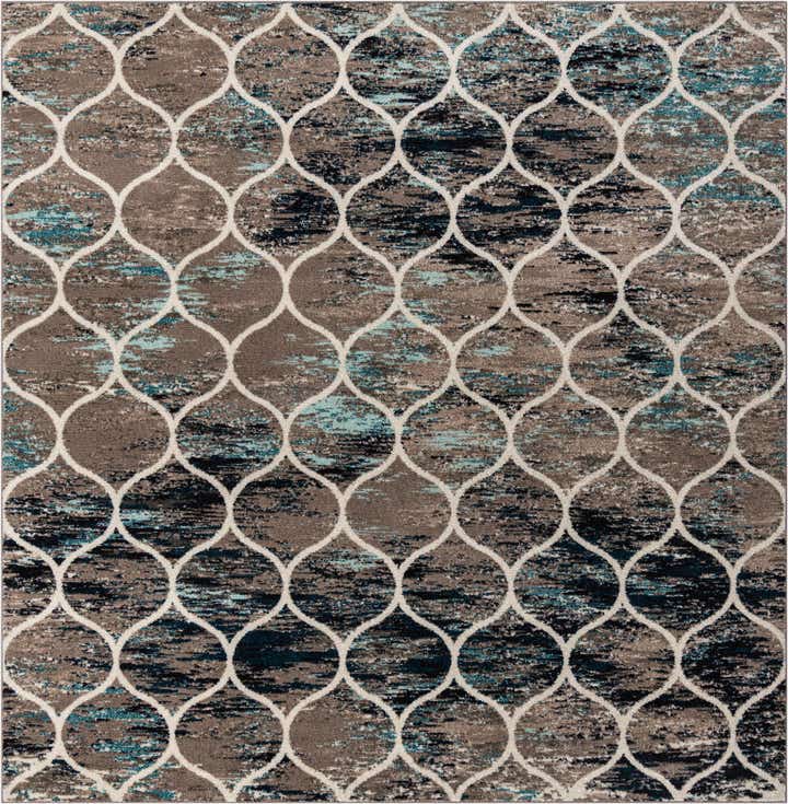 10' x 10' Trellis Frieze Square Rug