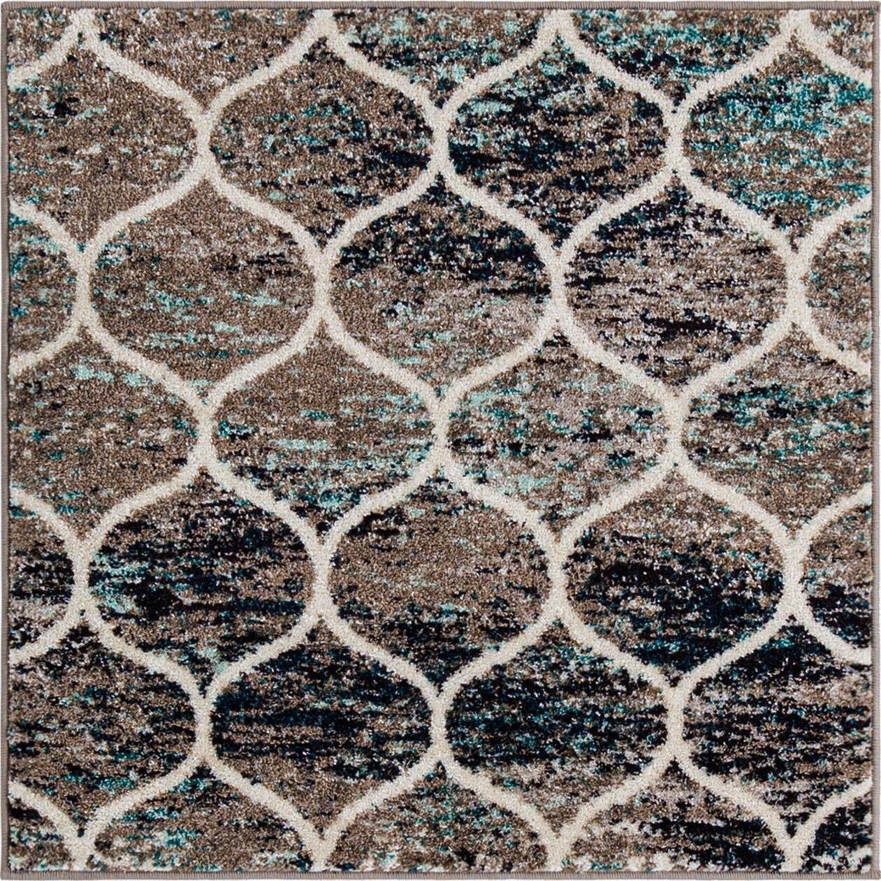 Primary image 3' x 3' Trellis Frieze Square Rug