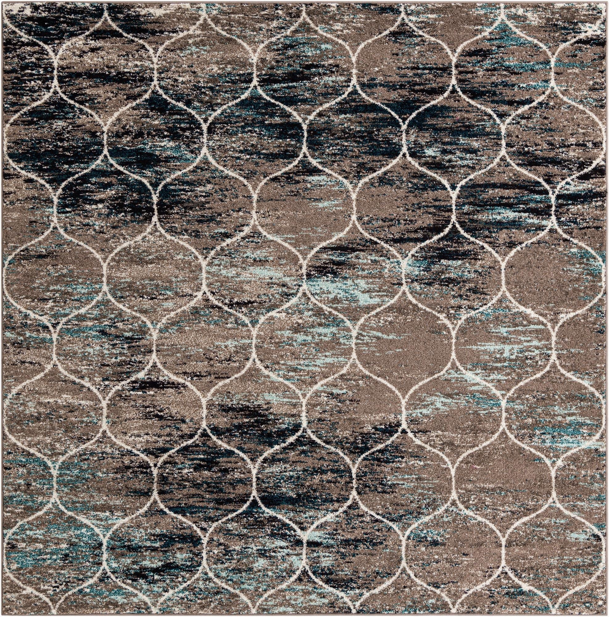 Primary image 7' 10 x 7' 10 Trellis Frieze Square Rug