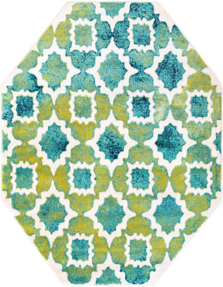 Detail image of 5' 3 x 5' 3 Azalea Octagon Rug