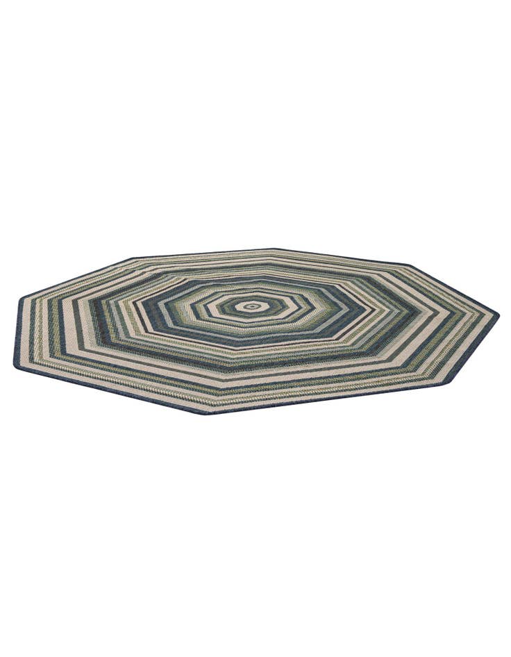 Detail image of 7' 10 x 7' 10  Washable Baja Indoor / Outdoor Octagon Rug
