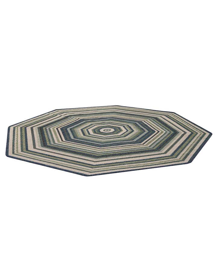 7' 10 x 7' 10 Easy-Clean Baja Indoor / Outdoor Octagon Rug