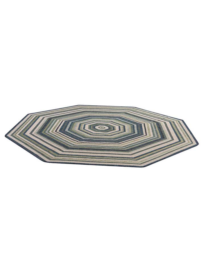 7' 10 x 7' 10 Easy-Clean Baja Indoor / Outdoor Octagon Rug