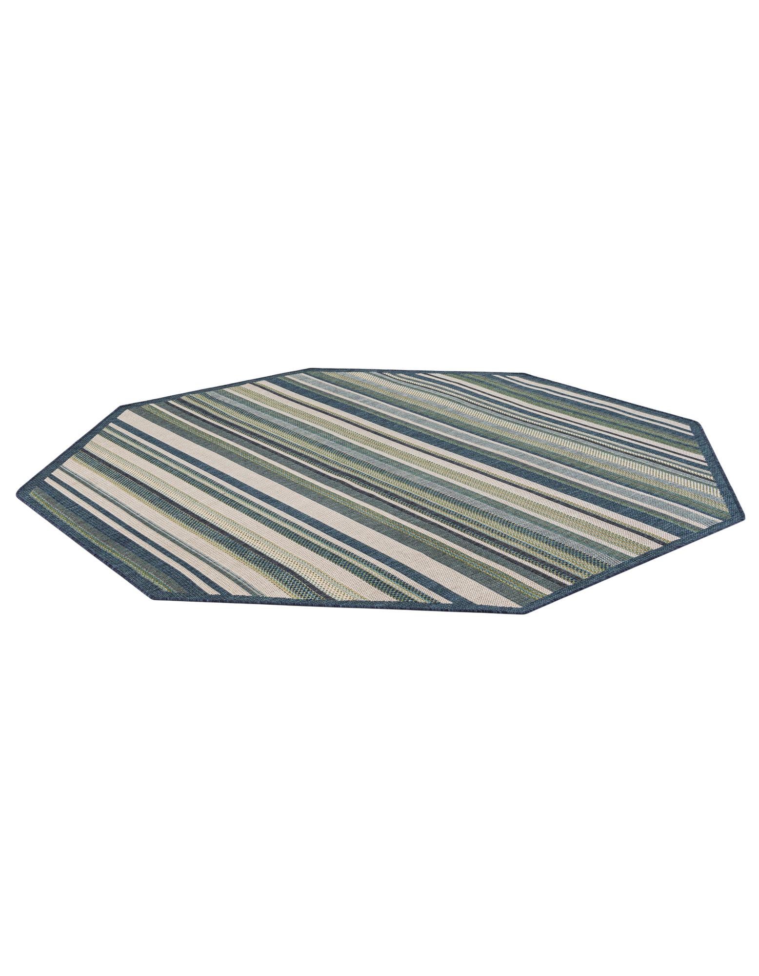 7' 10 x 7' 10 Easy-Clean Baja Indoor / Outdoor Octagon Rug