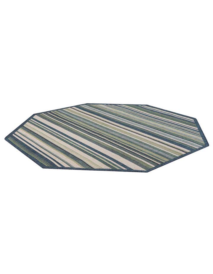 7' 10 x 7' 10 Easy-Clean Baja Indoor / Outdoor Octagon Rug
