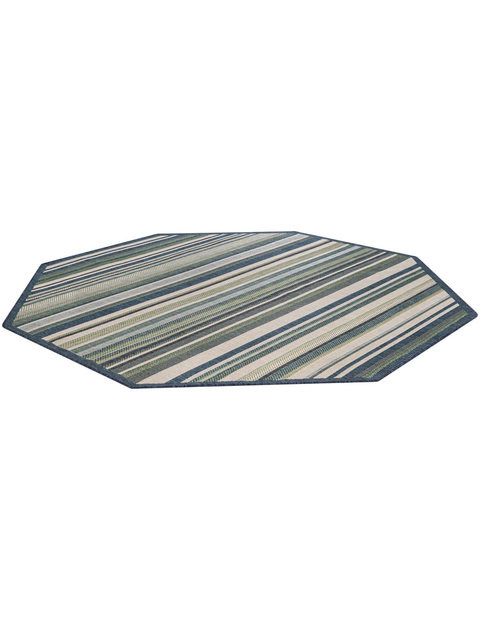 7' 10 x 7' 10 Easy-Clean Baja Indoor / Outdoor Octagon Rug