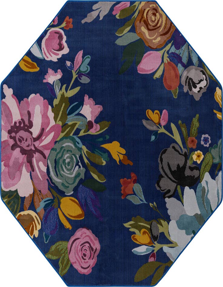 Detail image of 6' x 6' Blossom Octagon Rug