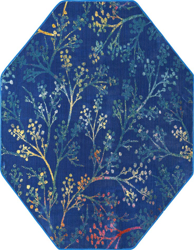 Detail image of 6' x 6' Blossom Octagon Rug