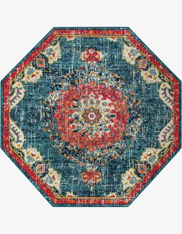Blue Carrington Octagon Rug