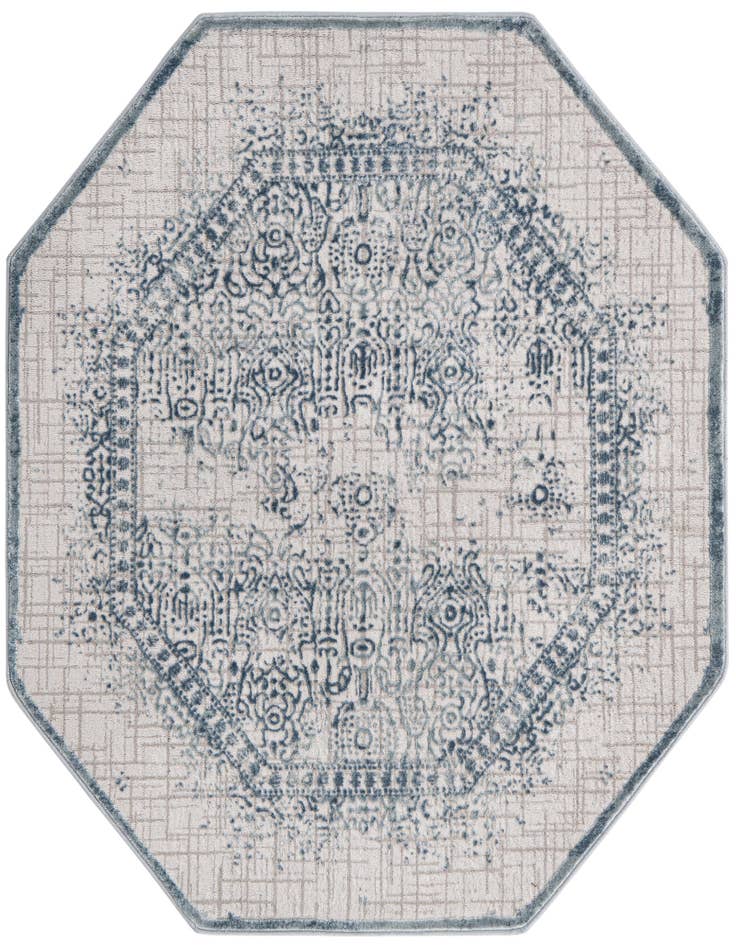 Detail image of 5' 3 x 5' 3 Chesterfield Octagon Rug