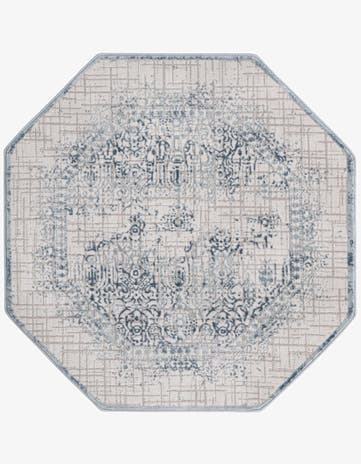 Blue Chesterfield Octagon Rug