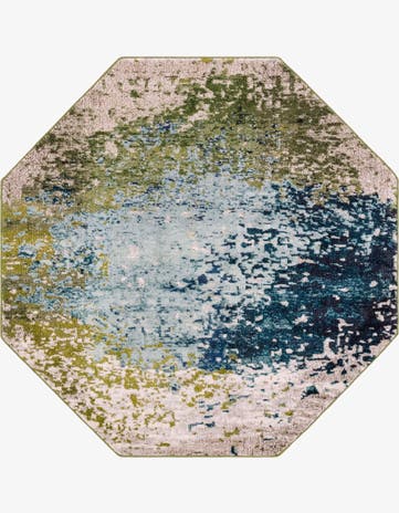 6' x 6' Washable Hyacinth Octagon Rug