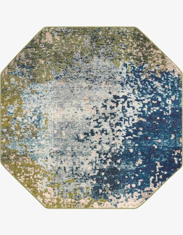 5' x 5' Washable Hyacinth Octagon Rug