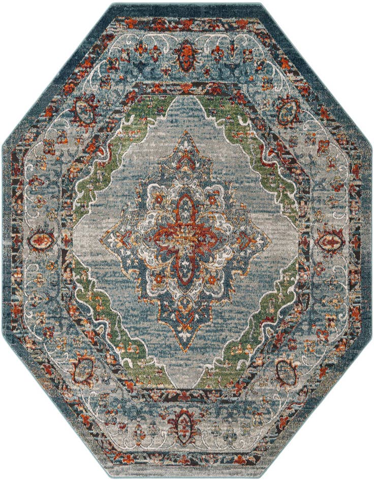 Detail image of 7' 10 x 7' 10 Isabella Octagon Rug