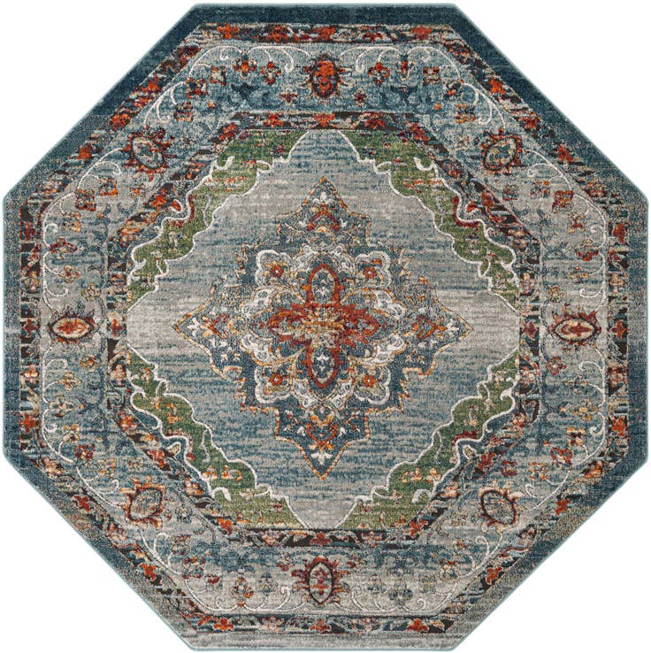 Detail image of 7' 10 x 7' 10 Isabella Octagon Rug
