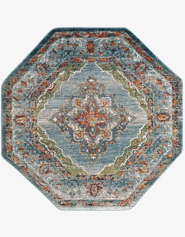 Blue Isabella Octagon Rug