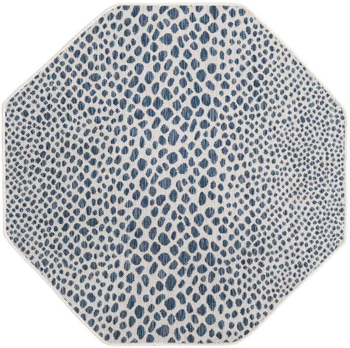 4' x 4' Easy-Clean Jill Zarin Cape Town Indoor / Outdoor Octagon Rug