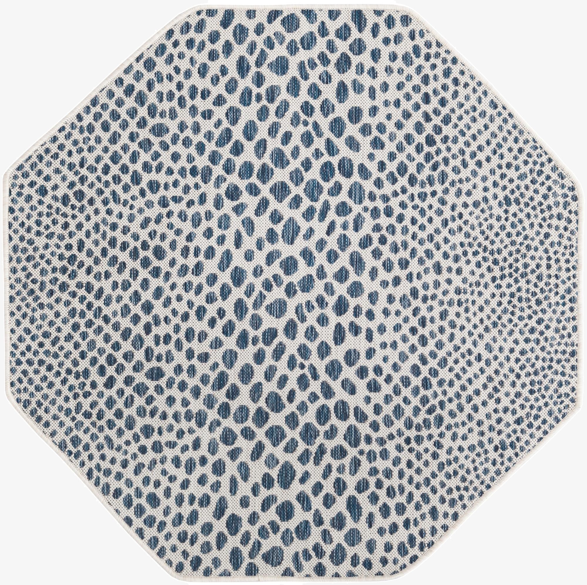 4' x 4'  Washable Jill Zarin Cape Town Indoor / Outdoor Octagon Rug