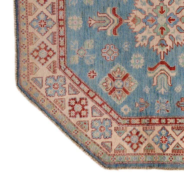 Detail image of 5' x 5' 2 Hand Knotted Kazak Octagon Rug