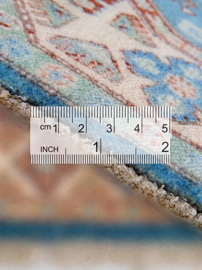Detail image of 5' x 5' 2 Hand Knotted Kazak Octagon Rug