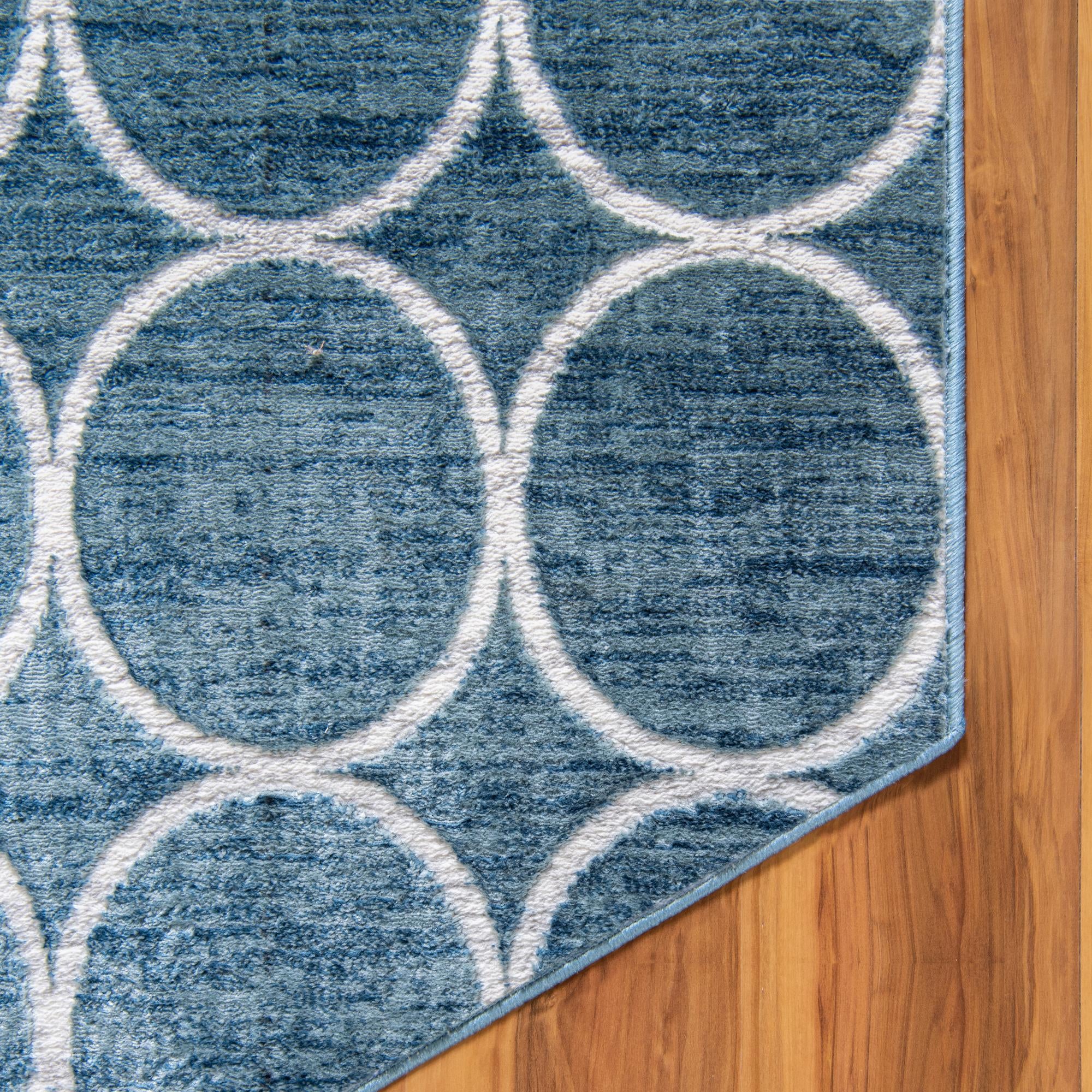 5' 3 x 5' 3 Lattice Trellis Octagon Rug