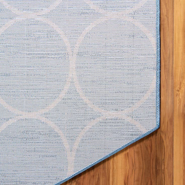 Detail image of 5' 3 x 5' 3 Lattice Trellis Octagon Rug