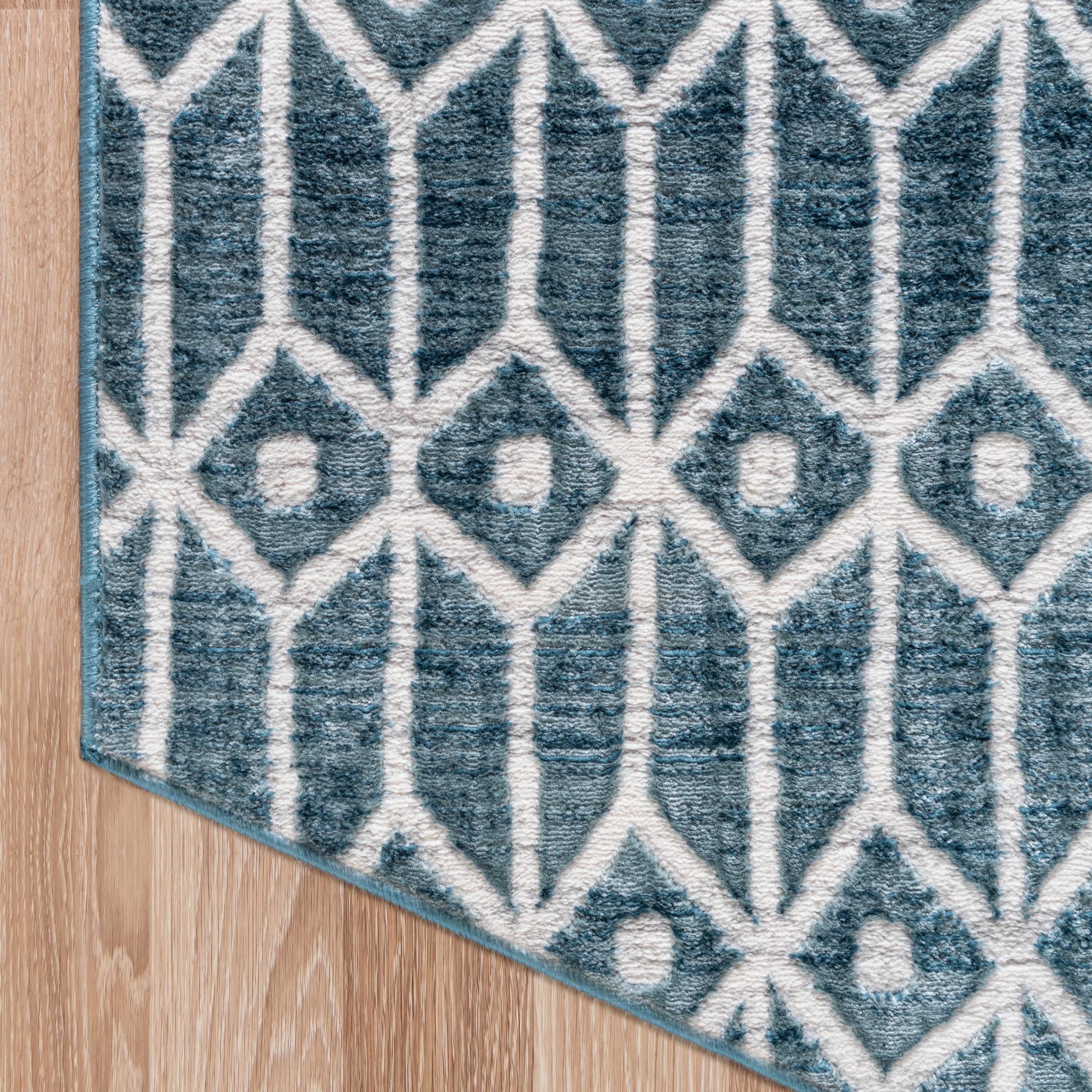 5' 3 x 5' 3 Lattice Trellis Octagon Rug
